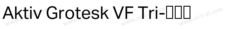 Aktiv Grotesk VF Tri字体转换